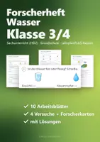 Vorschau - Arbeitsblätter - Experimente Grundschule Paket – 7 Forscherhefte Sachunterricht: Wasser, Schwimmen und Sinken, Luft, Feuer, Magnetismus, Strom, Wetter (HSU) - Seite 1