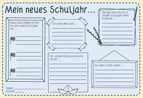 Vorschau - Arbeitsblätter - Mein neues Schuljahr - Seite 1