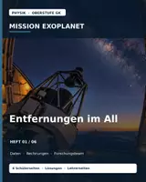 Vorschau - Unterrichtsreihen - Entfernungen im All | Physik · Oberstufe Grundkurs | Arbeitsheft mit Lösungen und Lehrkraftteil - Deckblatt