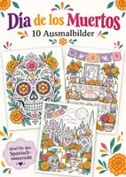 Vorschau - Mal- und Bastelvorlagen - Día de los Muertos - 10 Ausmalbilder - Deckblatt