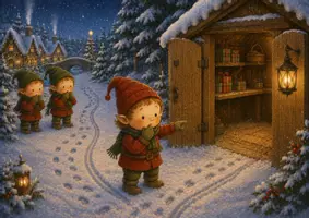 Vorschau - Bildkarten - Kamishibai Geschichte Advent Wichtel Kita und Vorschule - Seite 2