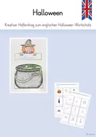 Vorschau - Arbeitsblätter - Halloween Wortspeicher (Hefteintrag) - Deckblatt