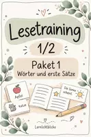 Vorschau - Arbeitsblätter - Lesetraining 1/2 - Wörter und erste Sätze - Deckblatt