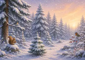 Vorschau - Bildkarten - Kamishibai Geschichte Weihnachten Tannenbaum für Kita - Seite 2
