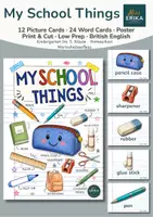 Vorschau - Poster - My School Things - Englisch – Flashcards, Wortkarten & Poster | Schulsachen | Zyklus 1 - Deckblatt