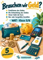 Vorschau - Arbeitsblätter - WAT/Hauswirtschaft - Brauchen wir Geld? - Deckblatt