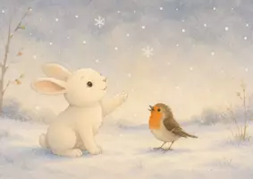 Vorschau - Bildkarten - Kamishibai Geschichte Lumi und der erste Schnee - Seite 2