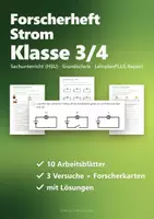 Vorschau - Arbeitsblätter - Strom und Stromkreis Klasse 3/4 – Forscherheft Sachunterricht mit Versuchen, Protokollen, Schaltplänen und Lösungen (HSU) - Seite 1