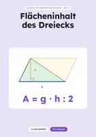 Vorschau - Arbeitsblätter - Flächeninhalt des Dreiecks - Deckblatt