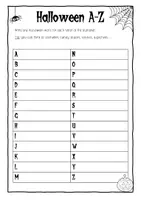 Vorschau - Arbeitsblätter - Halloween A-Z Englisch Sek I Alphabet - Seite 2