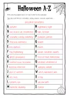 Vorschau - Arbeitsblätter - Halloween A-Z Englisch Sek I Alphabet - Seite 3