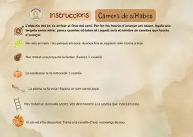 Vista previa - Hojas de trabajo - CARRERA DE SÍL·LABES 28 TARGETES CAT/CAST - página 2