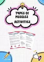 Vista previa - Hojas de trabajo - Types of Muscles Activities - Portada