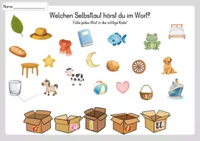 Vorschau - Arbeitsblätter - Silbenkönige, Selbstlaute, Vokale - Arbeitsblätter - Seite 2