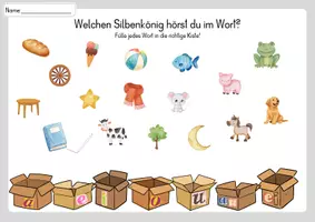 Vorschau - Arbeitsblätter - Silbenkönige, Selbstlaute, Vokale - Arbeitsblätter - Seite 3
