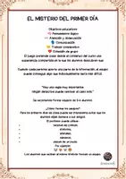 Vista previa - Hojas de trabajo - El Misterio del primer día - Retos - página 2