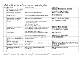 Vorschau - Merkblätter - Taschenrechnereingabe EF (Casio) - Deckblatt