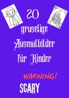 Vorschau - Mal- und Bastelvorlagen - 20 gruselige Ausmalbilder für Kinder - Deckblatt
