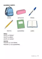 anteprima - Materiale di supporto/inclusione - ITALIANO L2 A1 — LE PRIME PAROLE A SCUOLA — FASCICOLO ILLUSTRATO IN STAMPATO MAIUSCOLO - Pagina 3