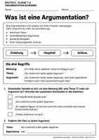 Vorschau - Arbeitsblätter - Argumentieren Klasse 7 8 - Seite 2