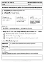 Vorschau - Arbeitsblätter - Argumentieren Klasse 7 8 - Seite 3
