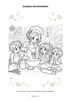 Vorschau - Mal- und Bastelvorlagen - Malbuch - Bäckerei Berufe kennenlernen - Seite 1