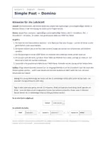 Vorschau - Arbeitsblätter - Simple Past – Grammatik-Domino Englisch - Seite 1