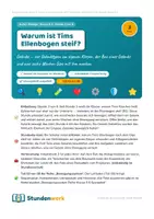 Vorschau - Stundenentwürfe - Bewegungssystem Gelenke Klasse 5 6 (Std 3) - Deckblatt