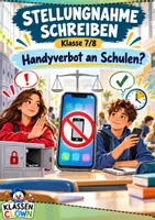 Vorschau - Arbeitsblätter - Argumentieren Handyverbot Klasse 7 8 - Deckblatt