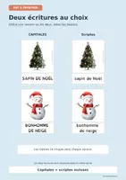 Aperçu - Apprentissages en autonomie - Noël : cartes de nomenclature à imprimer - Page 2