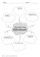 Vorschau - Arbeitsblätter - Offenbach – Vorwissen & Fragen | Differenzierte Mindmap für den Sachunterricht - Seite 1