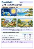 Vorschau - Arbeitsblätter - Jesus erzählt – Gleichnisse, Beten und Miteinander Klasse 2 | Materialpaket | 20 PDFs mit 200 Arbeitsblättern - Seite 3