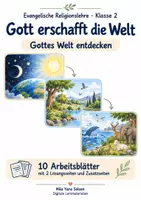 Vorschau - Arbeitsblätter - Gott begleitet – Wege im Alten Testament Klasse 2 | Materialpaket | 20 PDFs mit 200 Arbeitsblättern - Seite 1