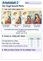 Vorschau - Arbeitsblätter - Jesus wird geboren | Religion Klasse 2 Arbeitsblätter | Evangelische Religionslehre | 10 Arbeitsblätter als PDF - Seite 2