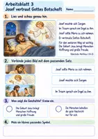 Vorschau - Arbeitsblätter - Jesus wird geboren | Religion Klasse 2 Arbeitsblätter | Evangelische Religionslehre | 10 Arbeitsblätter als PDF - Seite 3