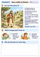 Vorschau - Arbeitsblätter - Der barmherzige Samariter | Religion Klasse 2 Arbeitsblätter | Evangelische Religionslehre | 10 Arbeitsblätter als PDF - Seite 2
