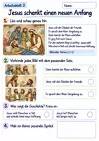 Vorschau - Arbeitsblätter - Jesus hilft und heilt | Religion Klasse 2 Arbeitsblätter | Evangelische Religionslehre | 10 Arbeitsblätter als PDF - Seite 3