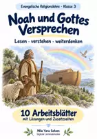Vorschau - Arbeitsblätter - Noah und Gottes Versprechen | Religion Klasse 3 Arbeitsblätter | Evangelische Religionslehre | 10 Arbeitsblätter als PDF - Deckblatt