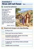 Vorschau - Arbeitsblätter - Abraham vertraut Gott | Religion Klasse 3 Arbeitsblätter | Evangelische Religionslehre | 10 Arbeitsblätter als PDF - Seite 2
