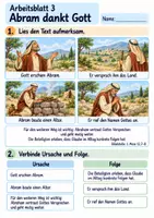 Vorschau - Arbeitsblätter - Abraham vertraut Gott | Religion Klasse 3 Arbeitsblätter | Evangelische Religionslehre | 10 Arbeitsblätter als PDF - Seite 3