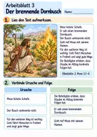 Vorschau - Arbeitsblätter - Mose – Gott führt in die Freiheit | Religion Klasse 3 Arbeitsblätter | Evangelische Religionslehre | 10 Arbeitsblätter als PDF - Seite 3