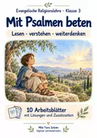 Vorschau - Arbeitsblätter - Mit Psalmen beten | Religion Klasse 3 Arbeitsblätter | Evangelische Religionslehre | 10 Arbeitsblätter als PDF - Deckblatt