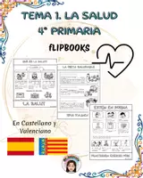 Vista previa - Unidades / Secuencias / Situaciones de Aprendizaje - 4º PRI. Flipbooks Tema 1. La salud - Portada