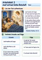 Vorschau - Arbeitsblätter - Jesus wird geboren | Religion Klasse 3 Arbeitsblätter | Evangelische Religionslehre | 10 Arbeitsblätter als PDF - Seite 3