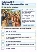 Vorschau - Arbeitsblätter - Jesus und die Kinder | Religion Klasse 3 Arbeitsblätter | Evangelische Religionslehre | 10 Arbeitsblätter als PDF - Seite 2