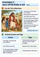 Vorschau - Arbeitsblätter - Jesus und die Kinder | Religion Klasse 3 Arbeitsblätter | Evangelische Religionslehre | 10 Arbeitsblätter als PDF - Seite 3