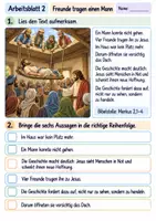 Vorschau - Arbeitsblätter - Jesus hilft und heilt | Religion Klasse 3 Arbeitsblätter | Evangelische Religionslehre | 10 Arbeitsblätter als PDF - Seite 2