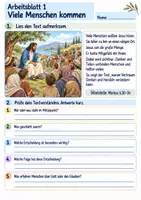 Vorschau - Arbeitsblätter - Jesus teilt Brot | Religion Klasse 3 Arbeitsblätter | Evangelische Religionslehre | 10 Arbeitsblätter als PDF - Seite 1