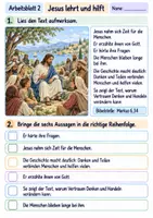 Vorschau - Arbeitsblätter - Jesus teilt Brot | Religion Klasse 3 Arbeitsblätter | Evangelische Religionslehre | 10 Arbeitsblätter als PDF - Seite 2
