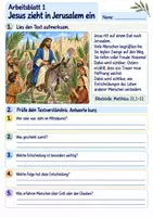 Vorschau - Arbeitsblätter - Jesus lebt – Ostern | Religion Klasse 3 Arbeitsblätter | Evangelische Religionslehre | 10 Arbeitsblätter als PDF - Seite 1